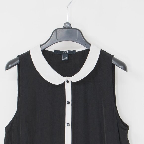 Black Peter Pan Collar Dress – Wednesday Addams Style – XX1– Size S - Picture 3 of 5